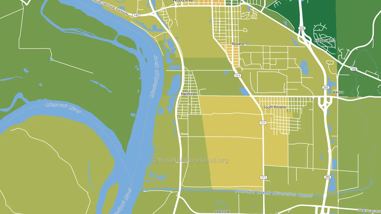 62048, IL block-group voter-turnout map
