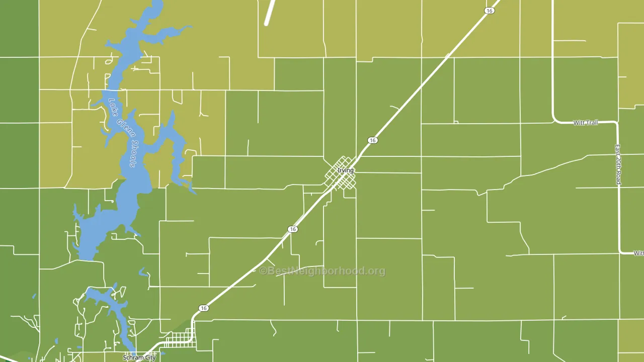 62051, IL block-group voter-turnout map