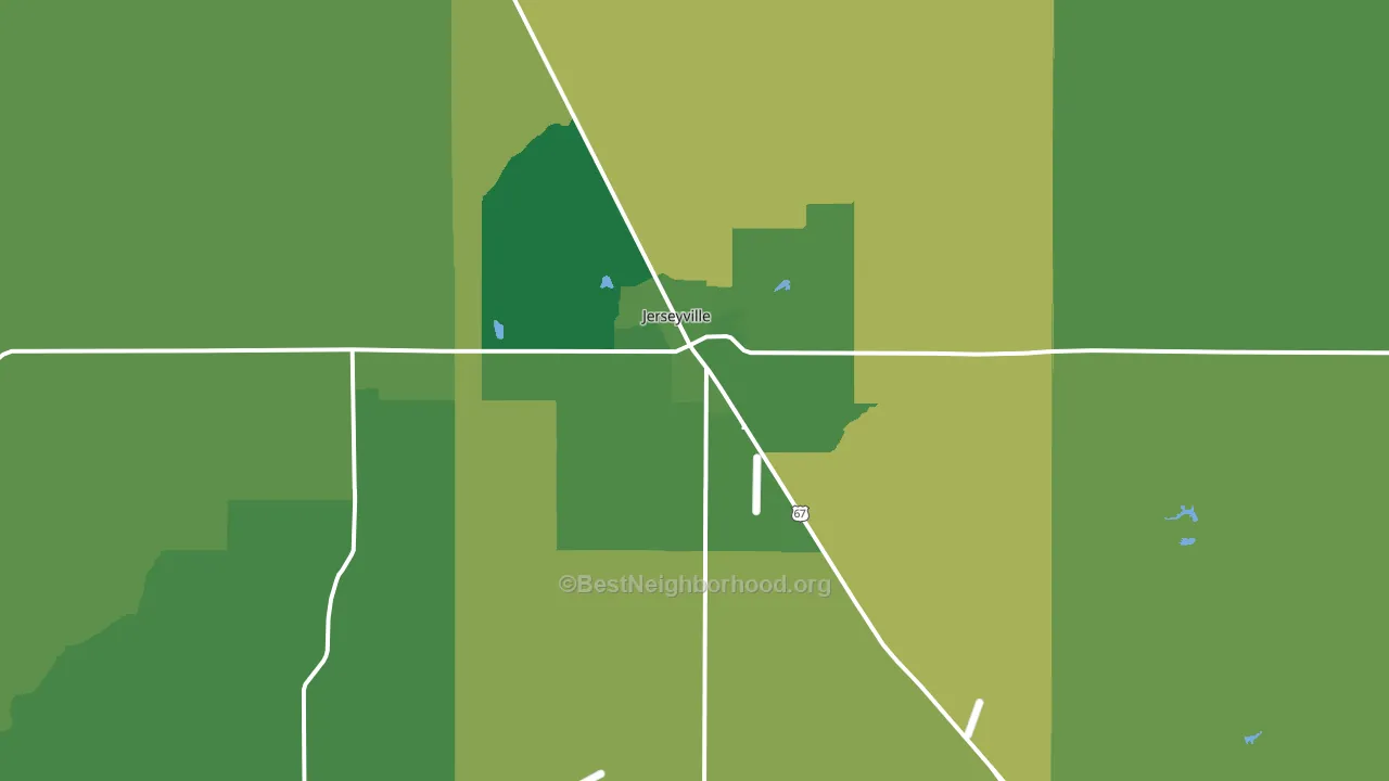 62052, IL block-group voter-turnout map