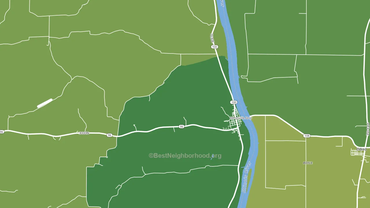 62053, IL block-group voter-turnout map