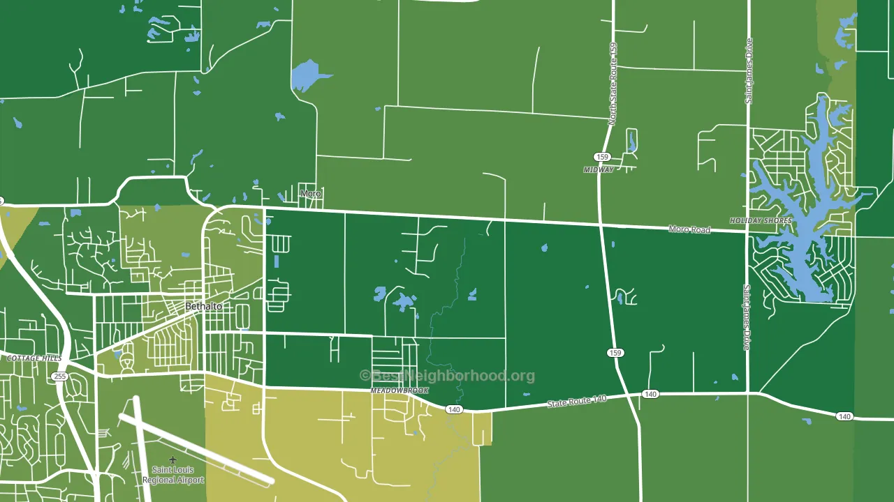 62067, IL block-group voter-turnout map