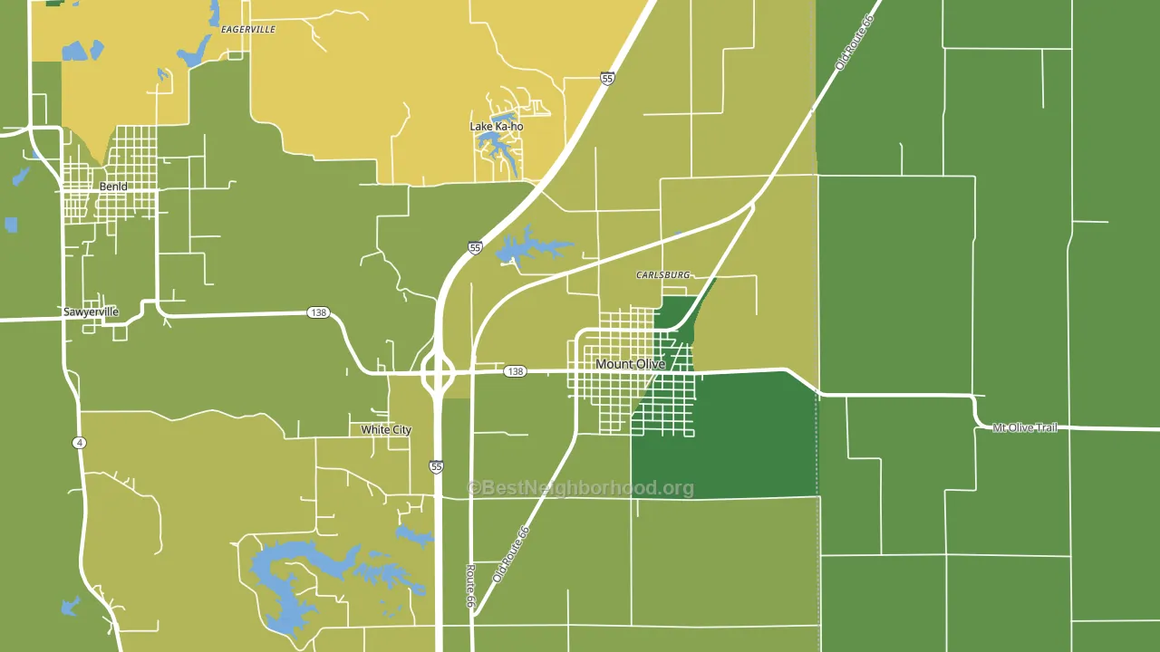 62069, IL block-group voter-turnout map