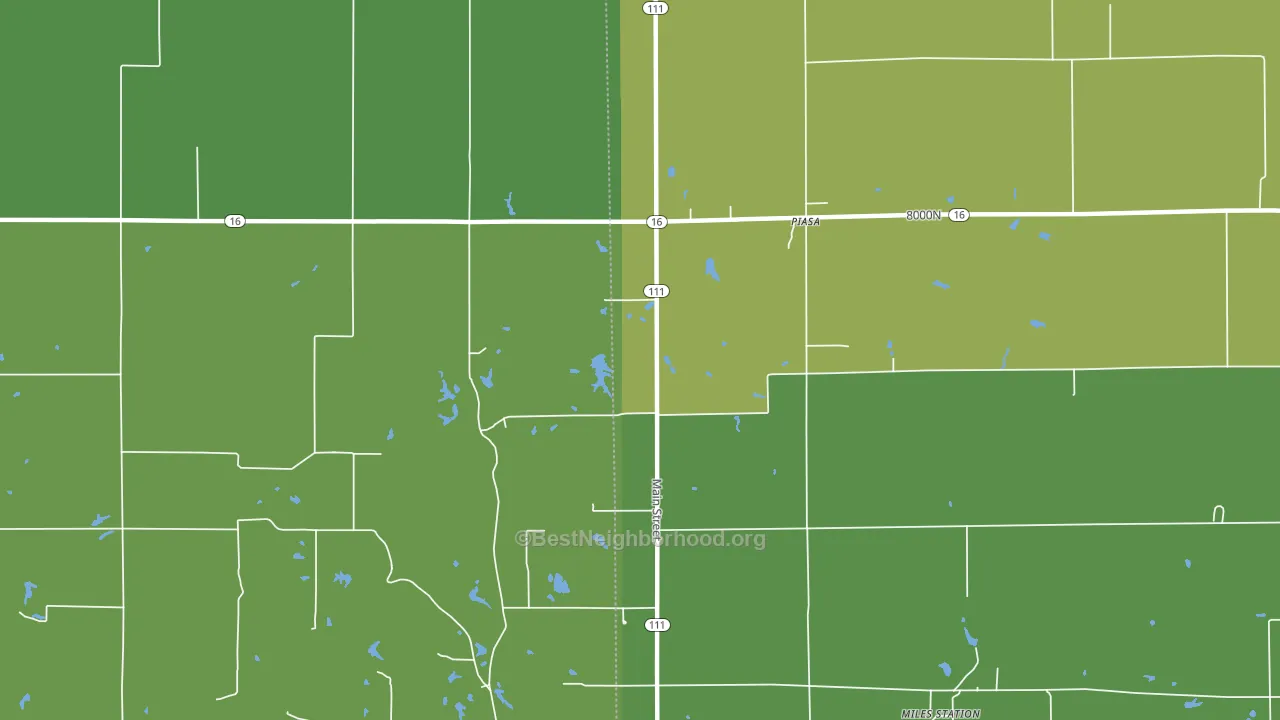 62079, IL block-group voter-turnout map