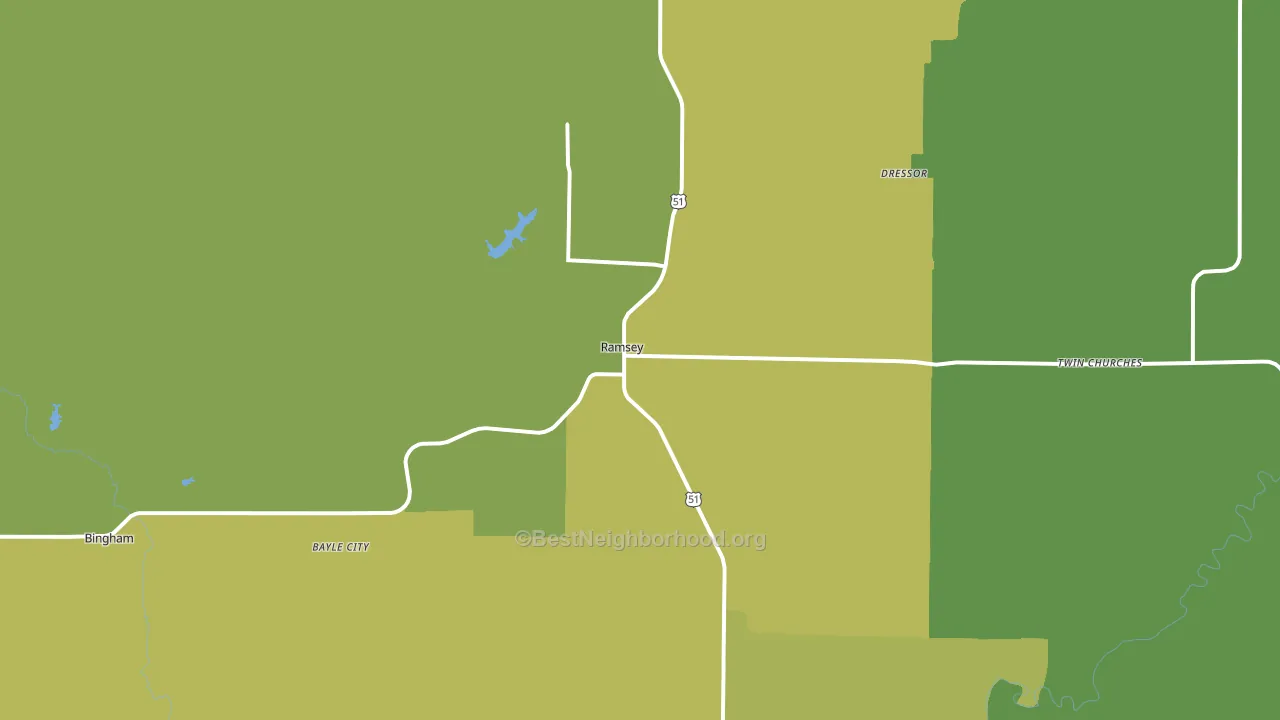 62080, IL block-group voter-turnout map