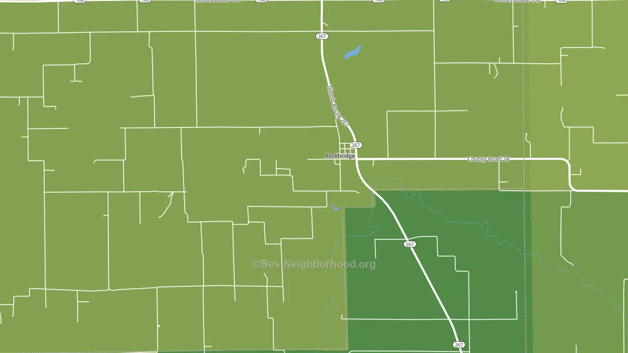 62081, IL block-group voter-turnout map