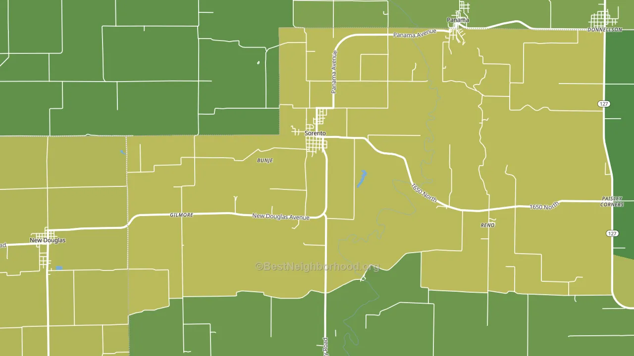 62086, IL block-group voter-turnout map