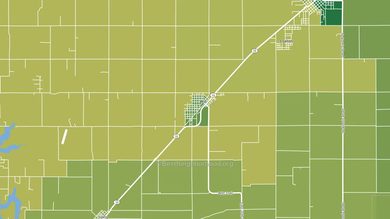 62094, IL block-group voter-turnout map