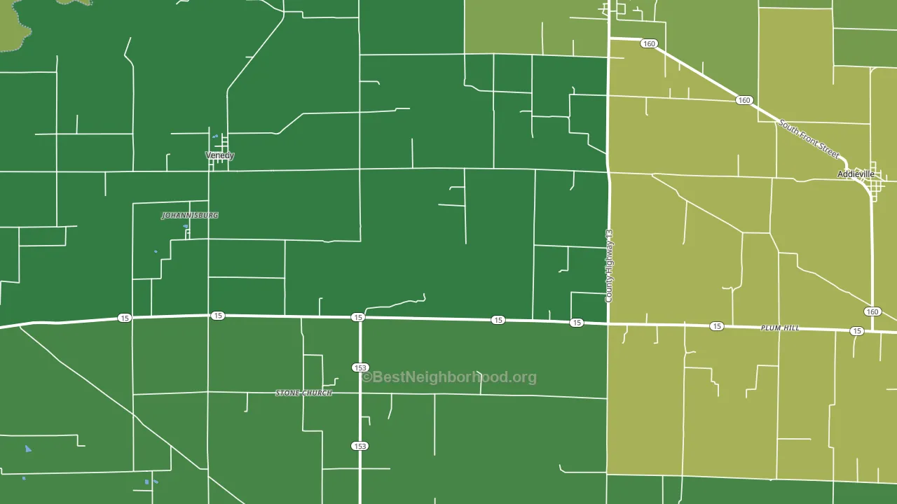 62214, IL block-group voter-turnout map