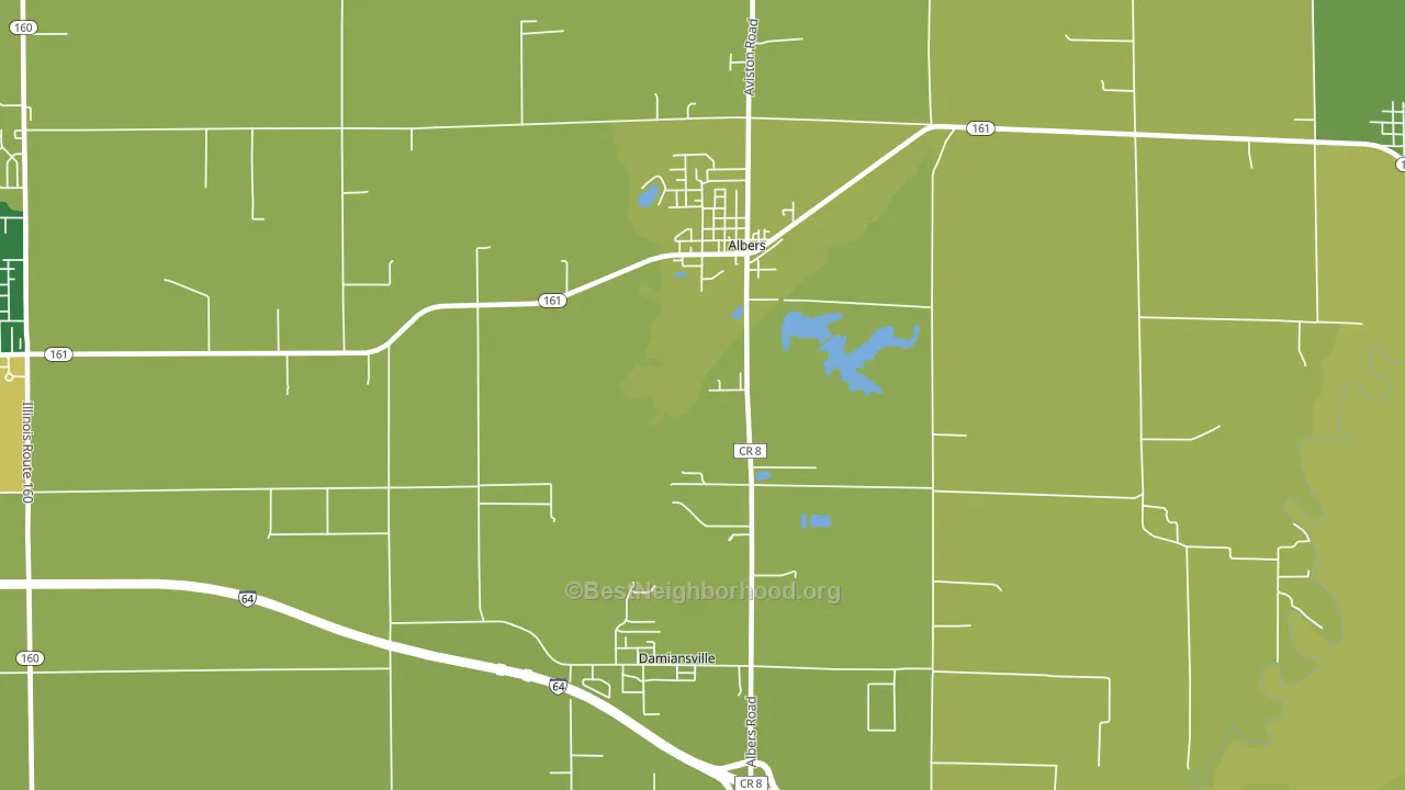 62215, IL block-group voter-turnout map