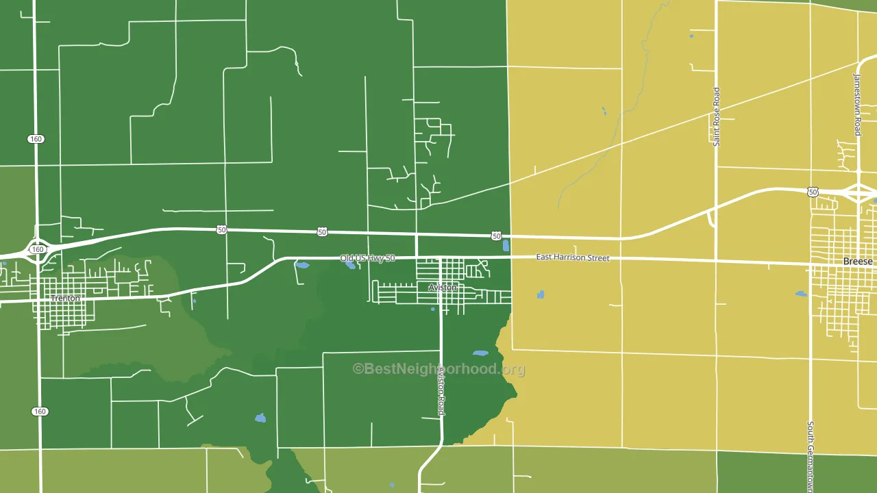 62216, IL block-group voter-turnout map