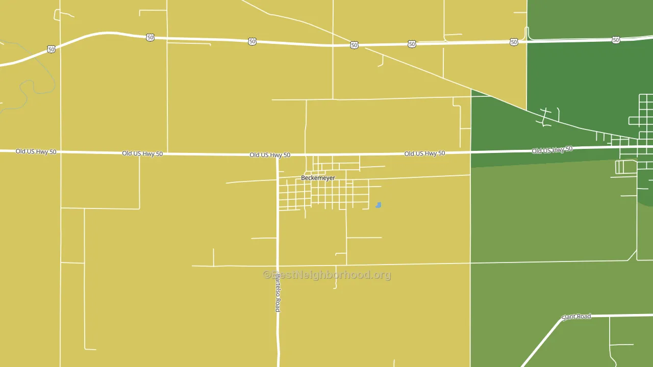 62219, IL block-group voter-turnout map