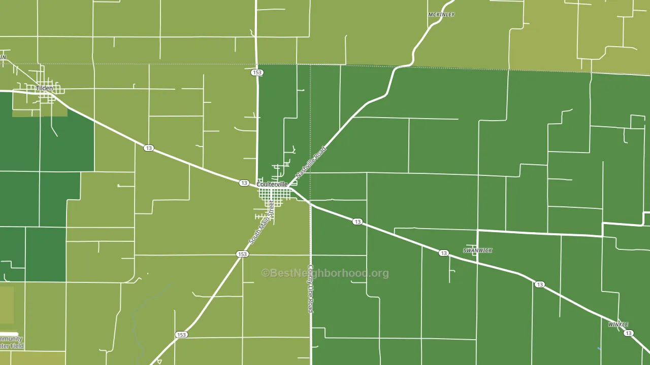 62237, IL block-group voter-turnout map