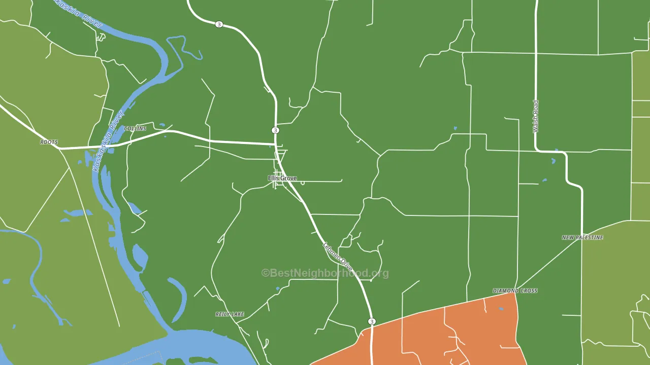 62241, IL block-group voter-turnout map