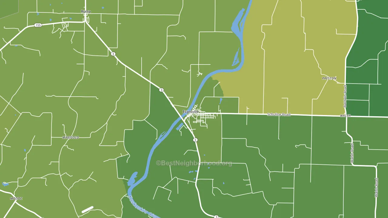 62242, IL block-group voter-turnout map