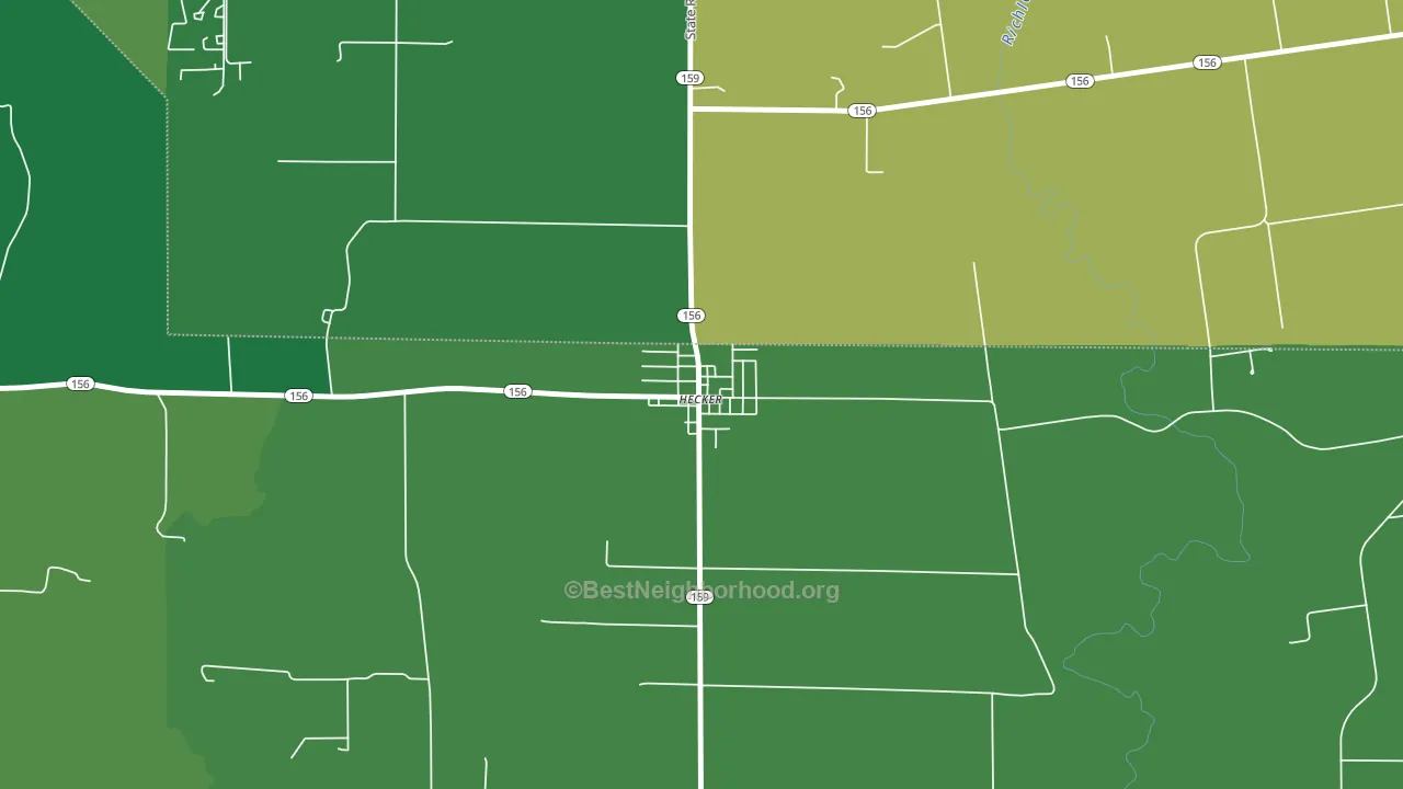 62248, IL block-group voter-turnout map