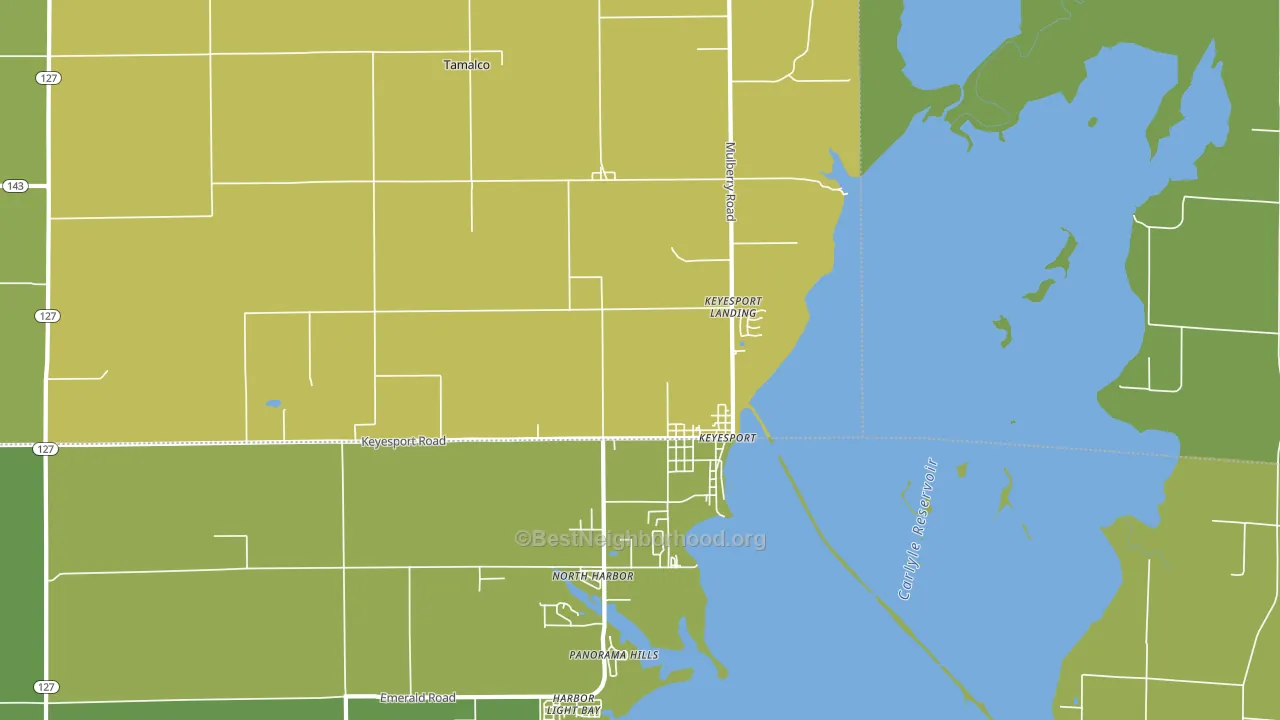 62253, IL block-group voter-turnout map