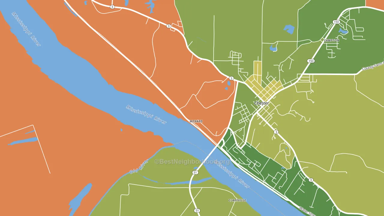 62259, IL block-group voter-turnout map