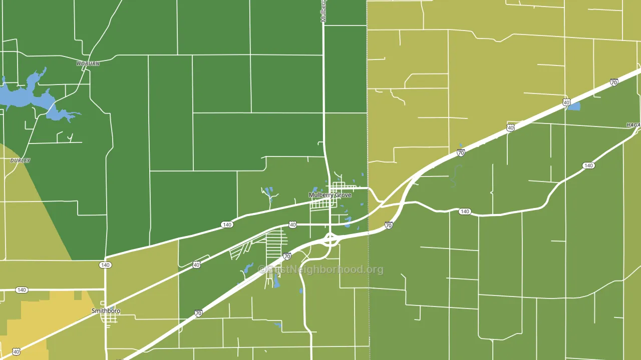 62262, IL block-group voter-turnout map