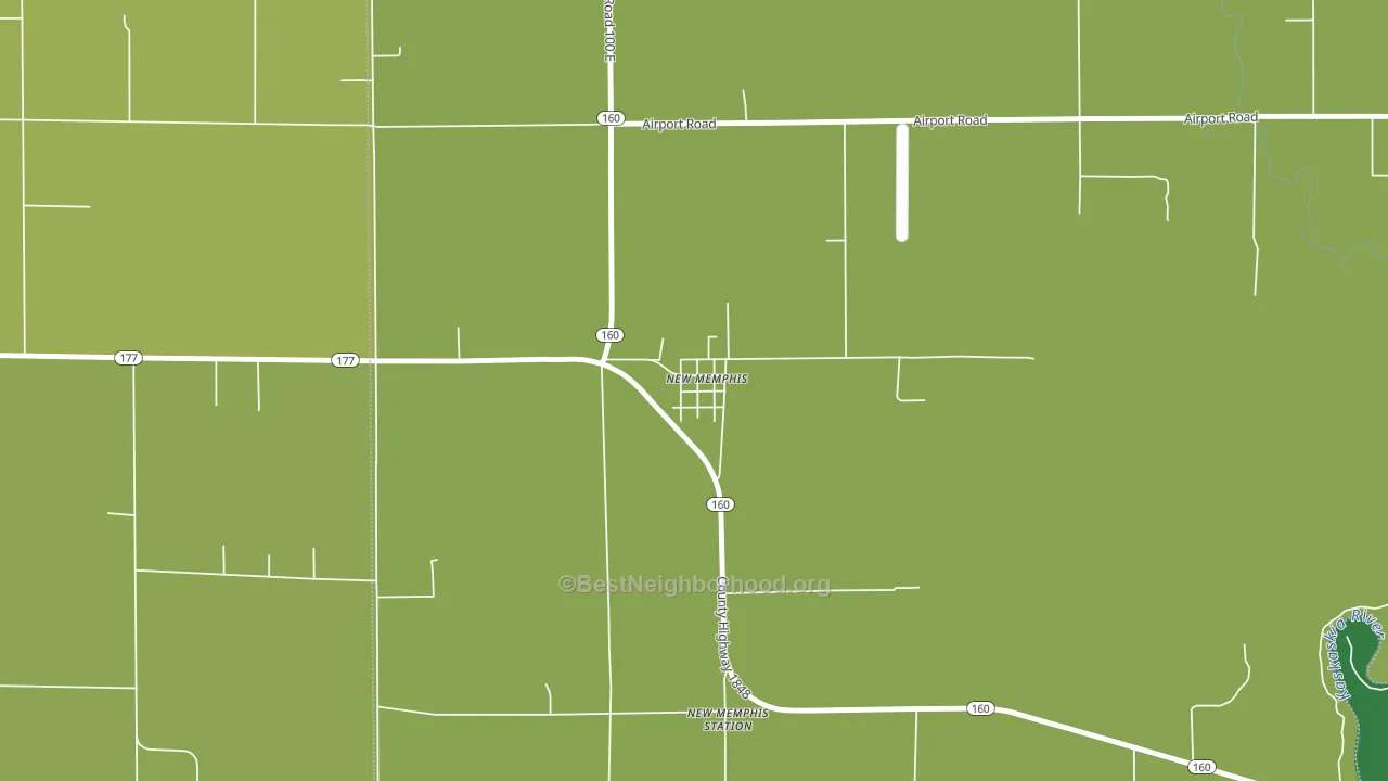 62266, IL block-group voter-turnout map