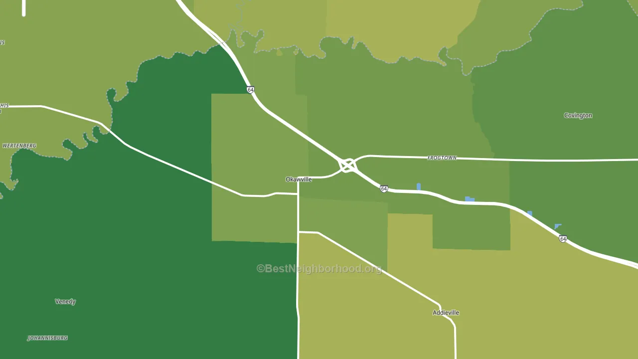 62271, IL block-group voter-turnout map