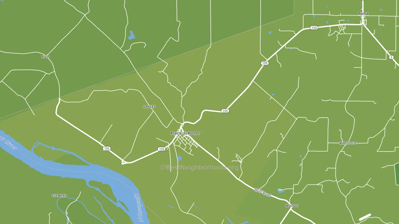 62277, IL block-group voter-turnout map