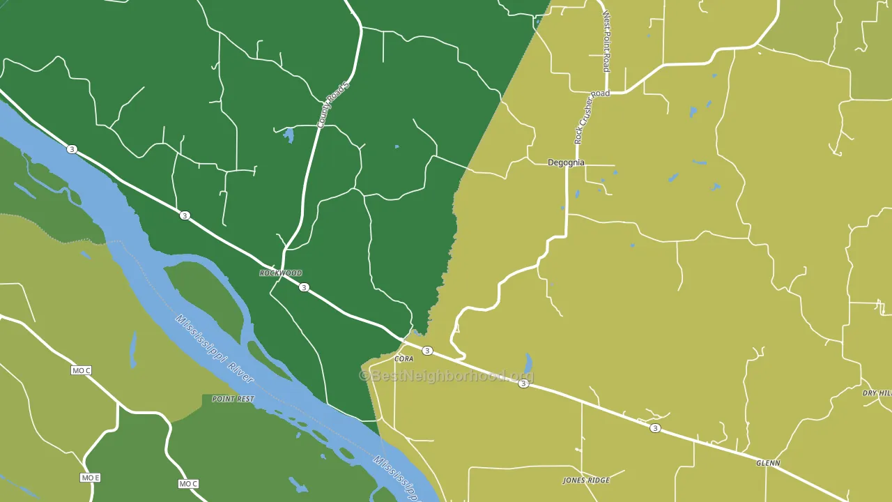 62280, IL block-group voter-turnout map
