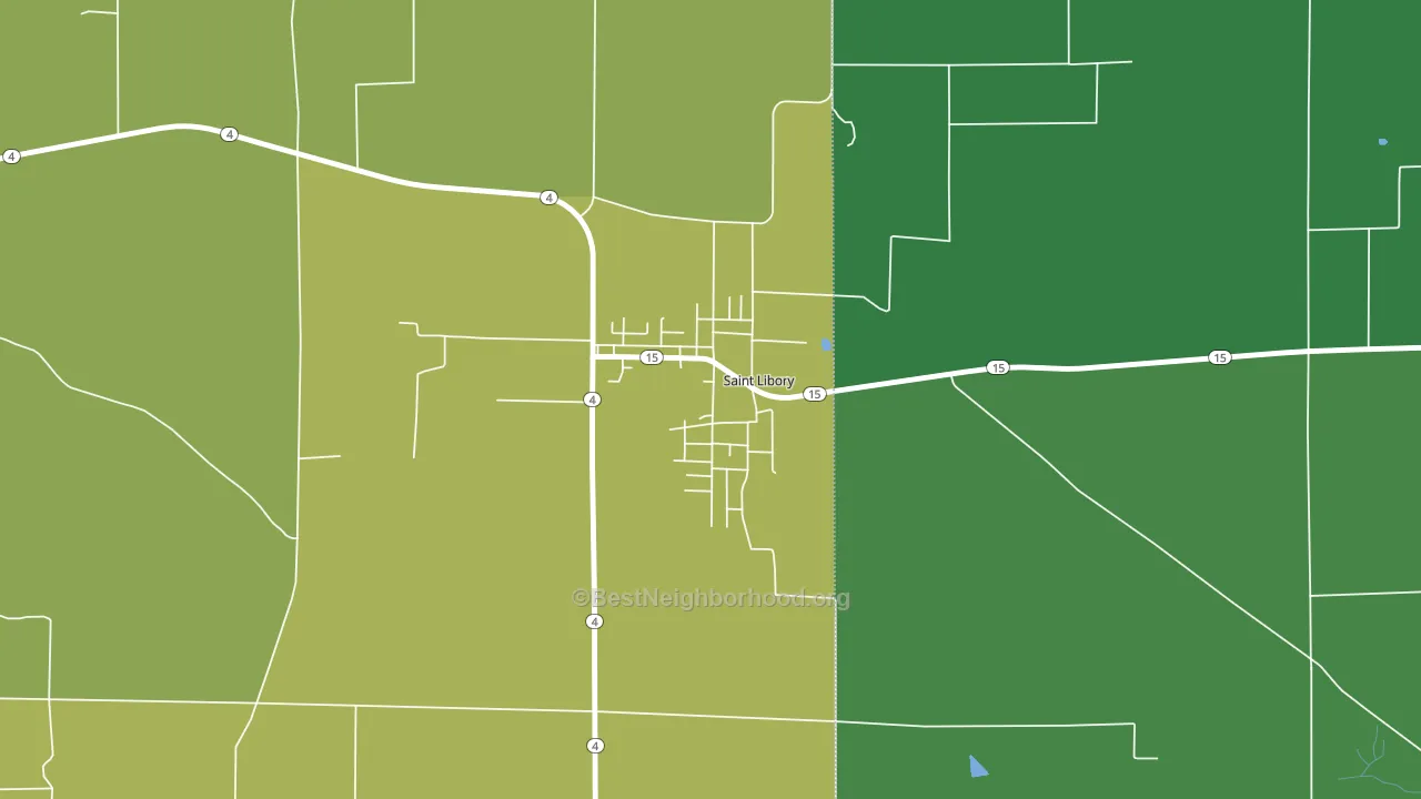 62282, IL block-group voter-turnout map