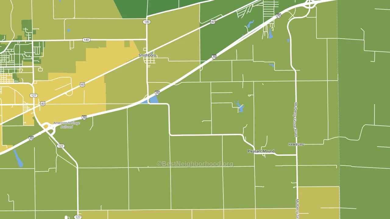 62284, IL block-group voter-turnout map
