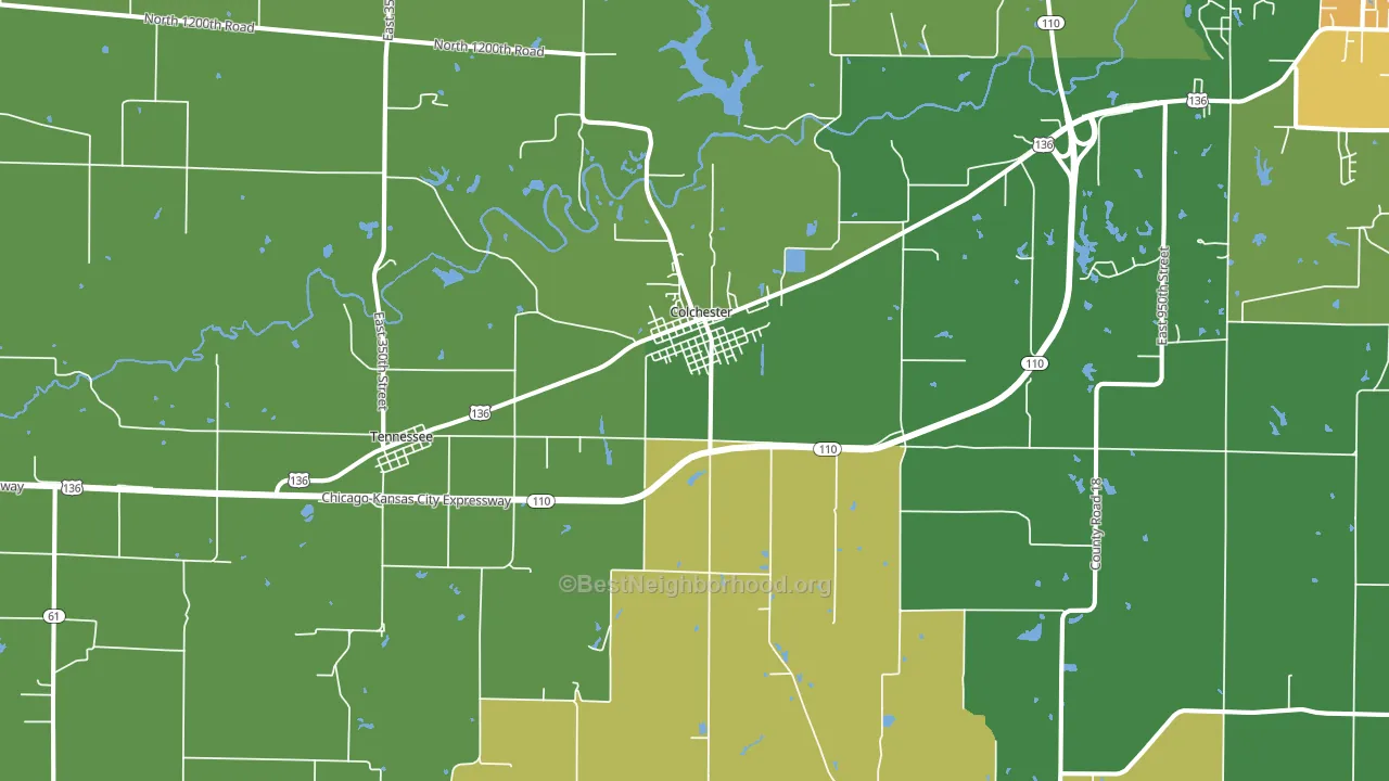 62326, IL block-group voter-turnout map