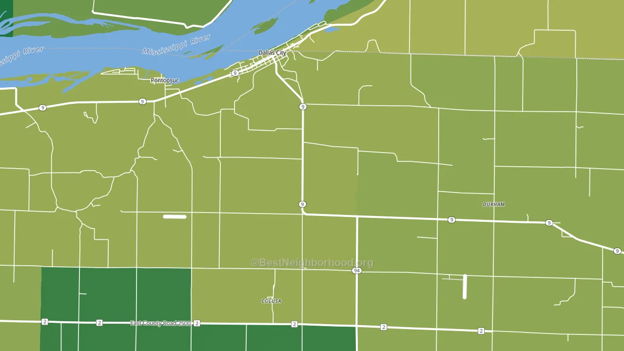 62330, IL block-group voter-turnout map