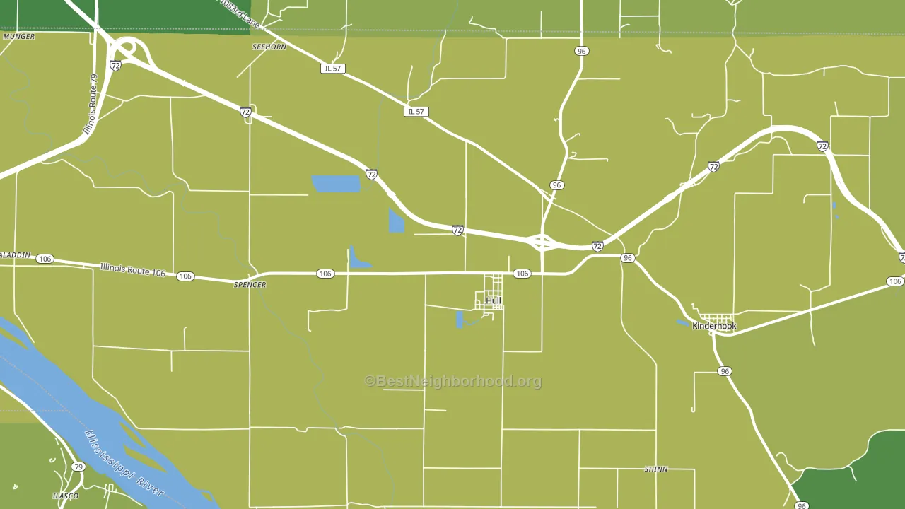62343, IL block-group voter-turnout map