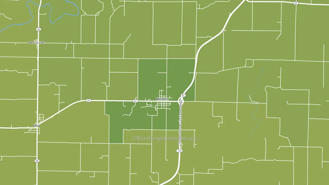 62351, IL block-group voter-turnout map