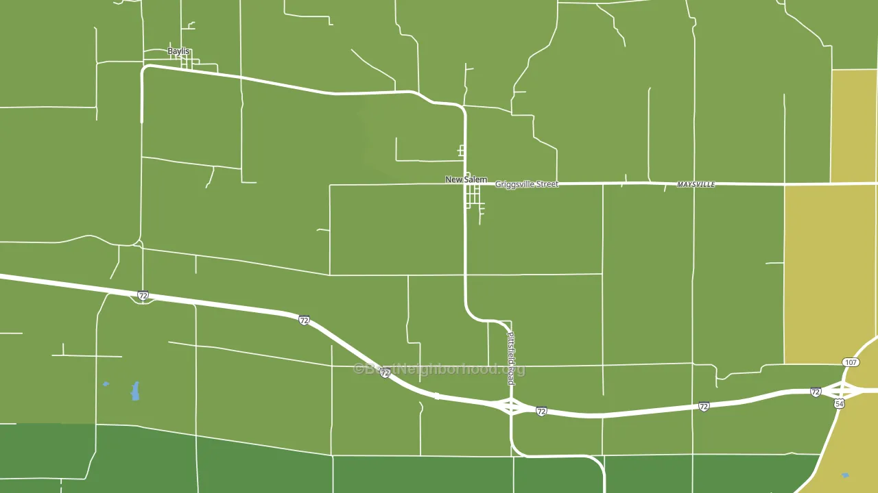 62357, IL block-group voter-turnout map