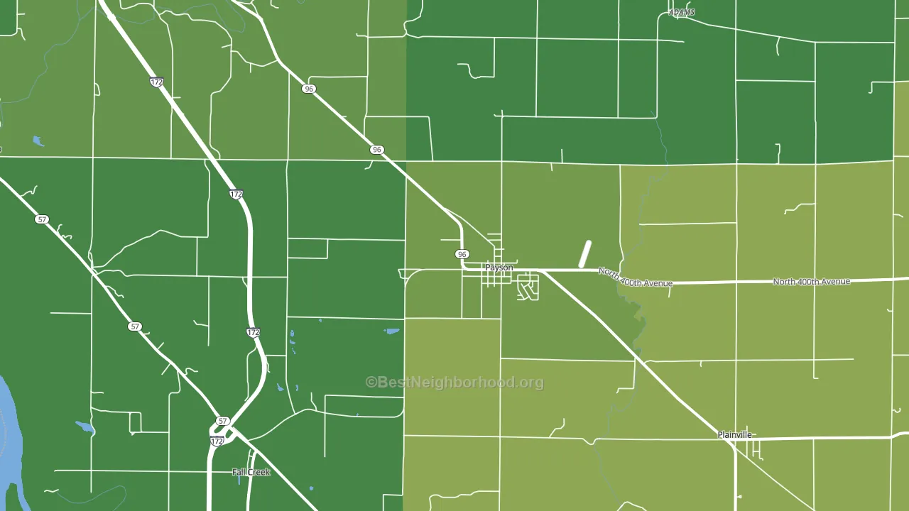 62360, IL block-group voter-turnout map