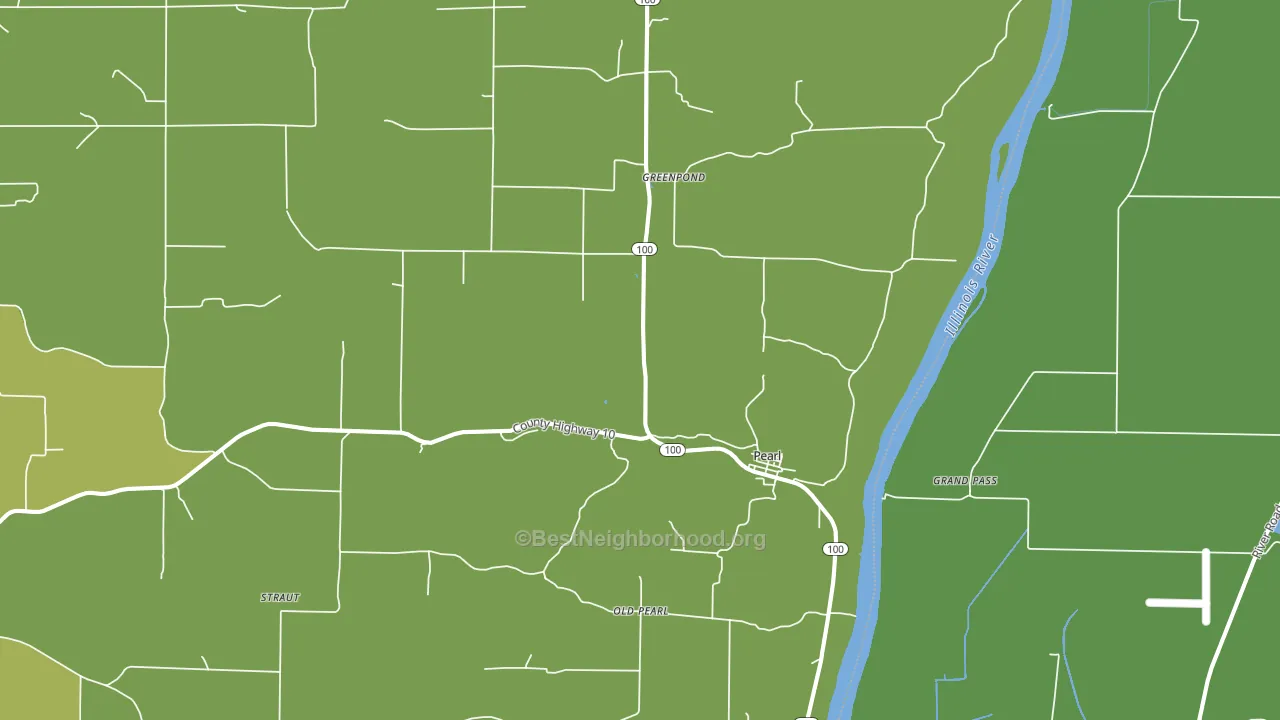 62361, IL block-group voter-turnout map