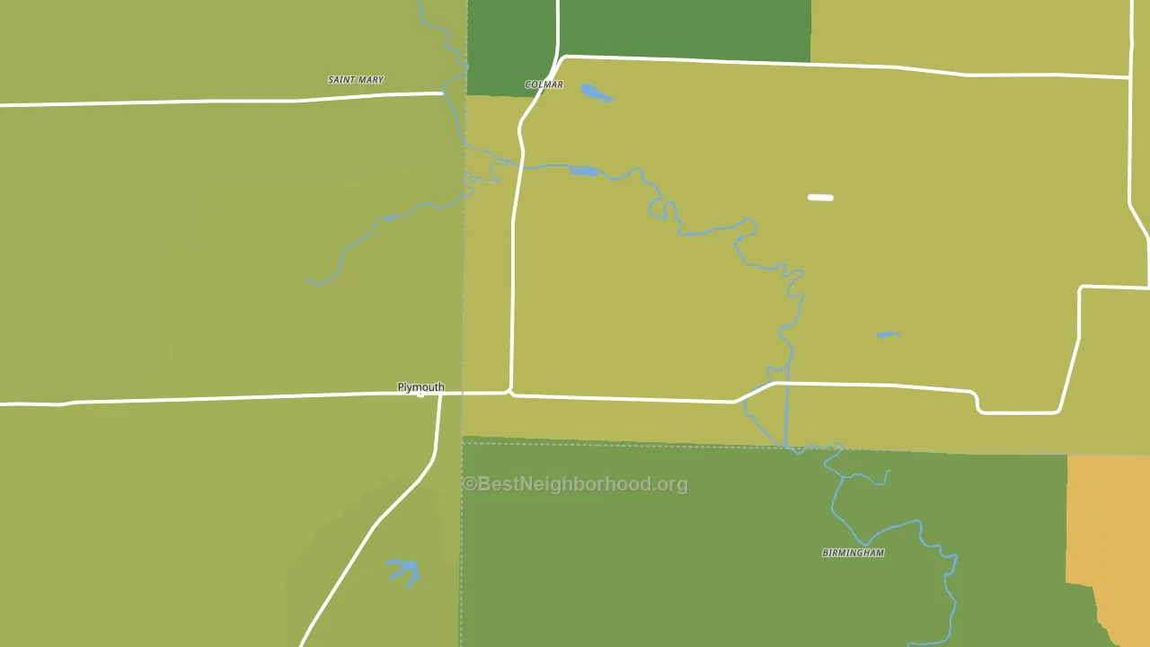 62367, IL block-group voter-turnout map