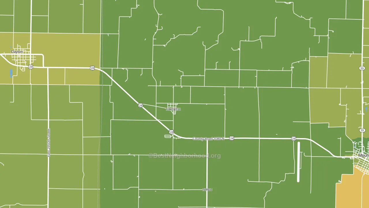 62375, IL block-group voter-turnout map