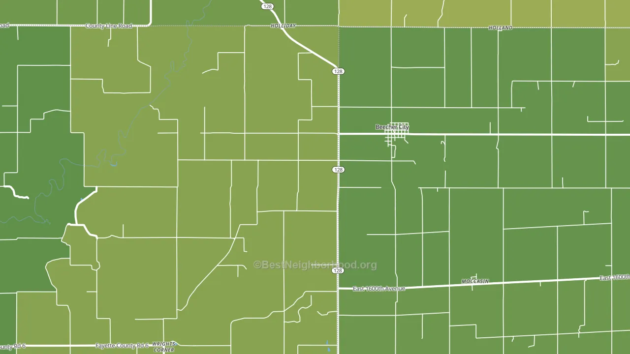 62414, IL block-group voter-turnout map