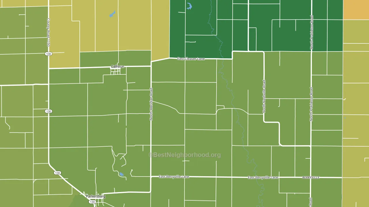 62419, IL block-group voter-turnout map