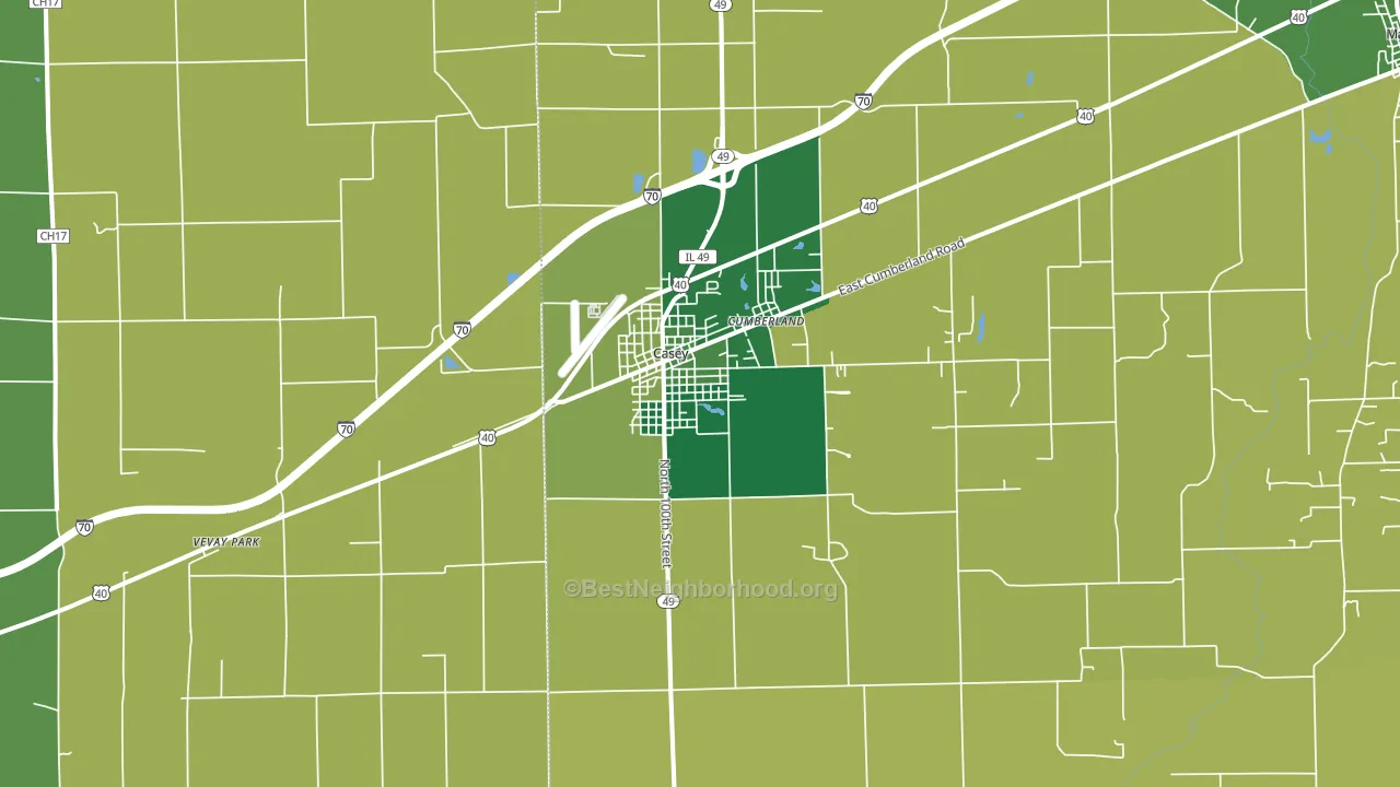 62420, IL block-group voter-turnout map