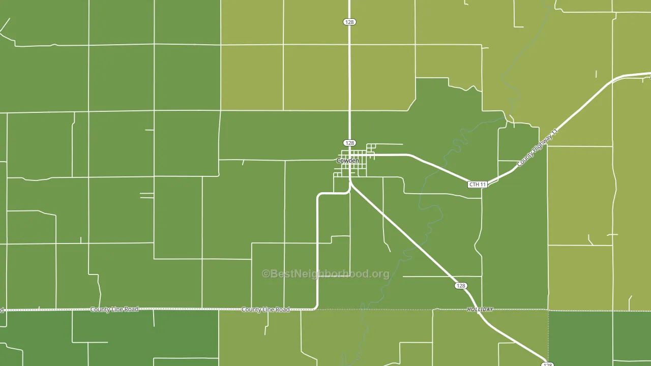 62422, IL block-group voter-turnout map