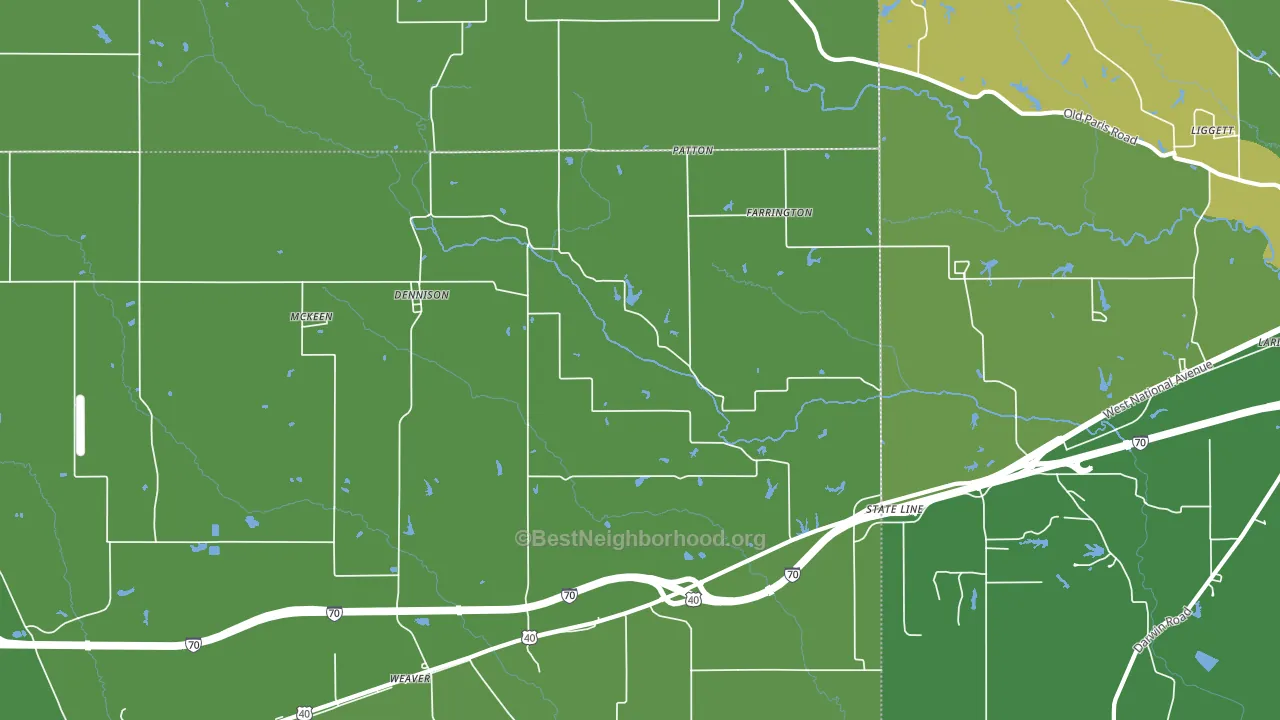 62423, IL block-group voter-turnout map