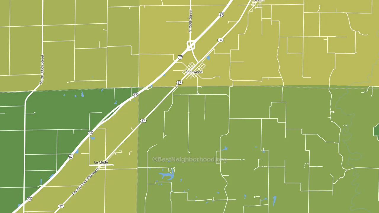 62426, IL block-group voter-turnout map