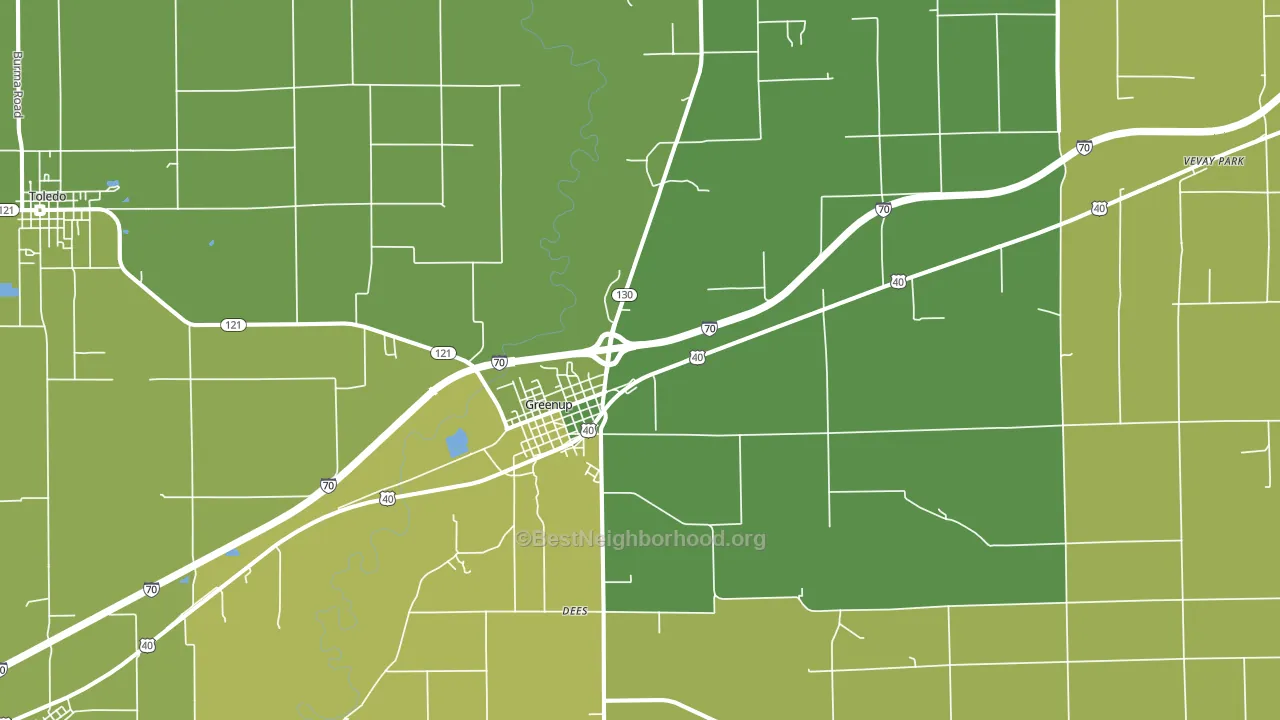 62428, IL block-group voter-turnout map
