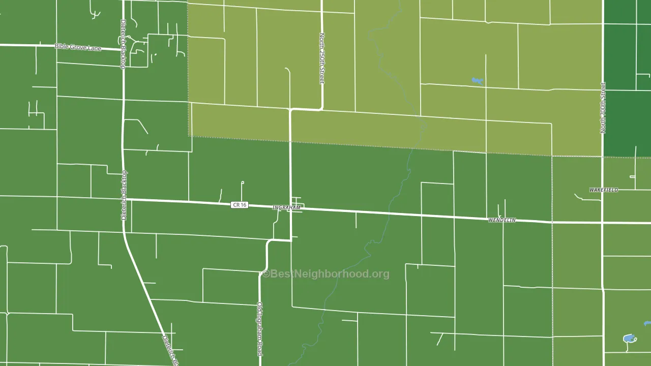 62434, IL block-group voter-turnout map