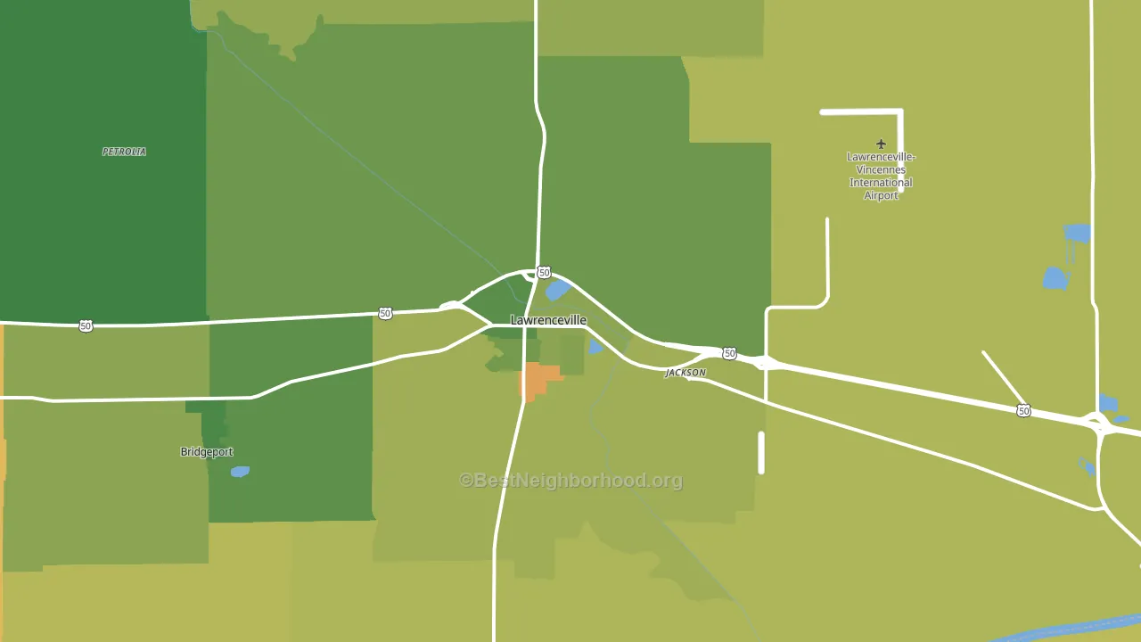 62439, IL block-group voter-turnout map