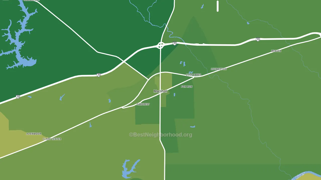 62441, IL block-group voter-turnout map