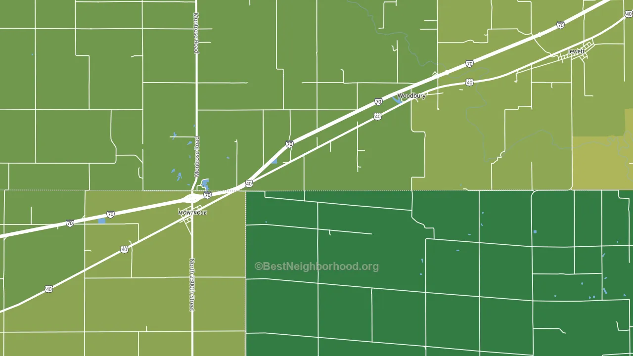 62445, IL block-group voter-turnout map