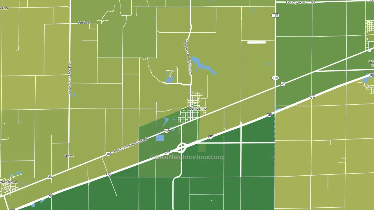 62458, IL block-group voter-turnout map