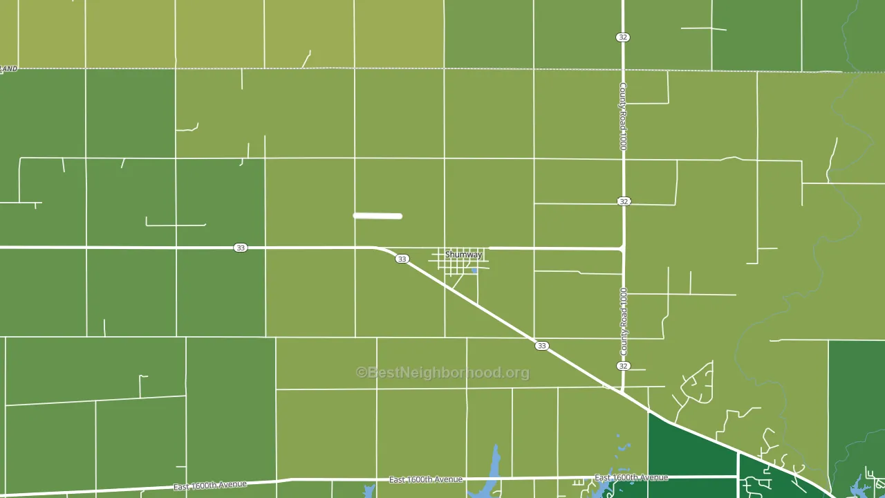 62461, IL block-group voter-turnout map